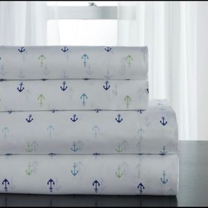 Coastal Microfiber King Bed Sheet Set